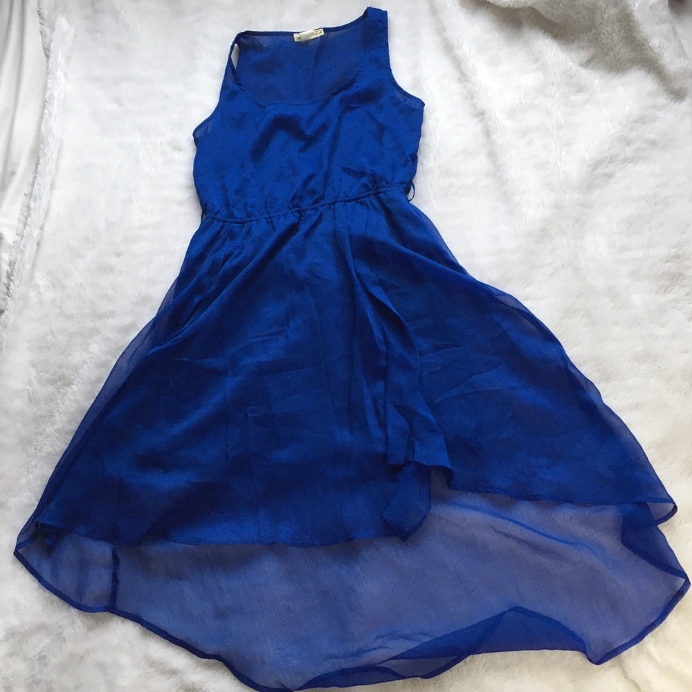 Blue High Low Dress